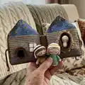 Nativity Book Amigurumi Pattern step 1 - construction progress