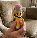 Bobby the Pencil Amigurumi Pattern step 1 - construction progress