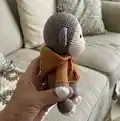 Joe Amigurumi Pattern step 3 - details and accessories