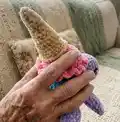Ice Cream Turtle Amigurumi Pattern step 3 - details and accessories