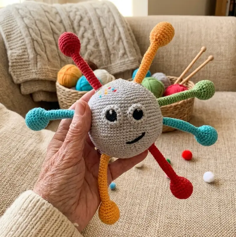 Quality crochet pattern: SpaceBall Amigurumi Pattern - Intermediate level guide with complete instructions