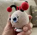 The Ladybug Amigurumi Pattern step 2 - assembly progress