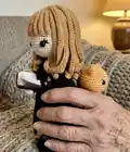 Hermione Granger Amigurumi Pattern step 2 - assembly progress