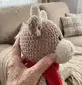 Bull Amigurumi Pattern step 2 - assembly progress
