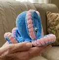 Ostin The Octopus Amigurumi Pattern step 2 - assembly progress