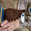 Eagle Ravenna Amigurumi Pattern step 2 - assembly progress