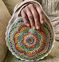 Boho Flower Slouch Bag Pattern step 4 - final assembly and finishing