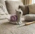 Garden Snails Amigurumi Pattern step 3 - details and accessories