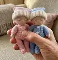 Goodnight Set Amigurumi Pattern step 1 - construction progress