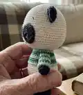 Panda Amigurumi Pattern step 2 - assembly progress