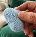Claude the Cloud Amigurumi Pattern step 3 - details and accessories