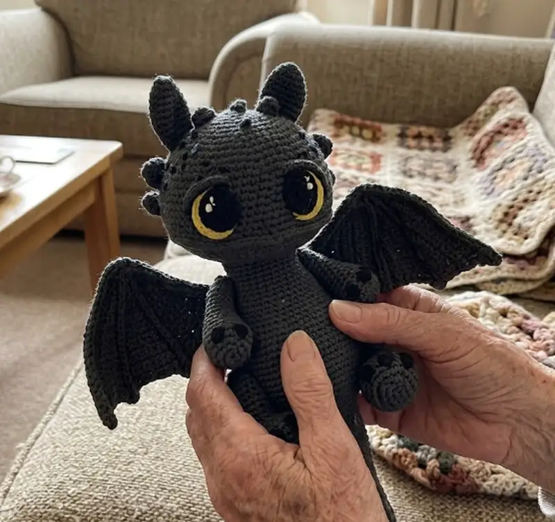 Complimentary Advanced crochet pattern: Dragon Toothless Amigurumi Pattern - Simple to follow guide