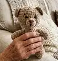 Disy the Bear Amigurumi Pattern step 1 - construction progress