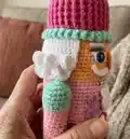 The Nutcracker Amigurumi Pattern step 2 - assembly progress