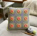 Flower Garden Throw Pillow Pattern step 3 - details and accessories