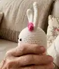 Minimals Rabbit Amigurumi Pattern step 3 - details and accessories