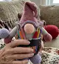 Gnome - organizer Amigurumi Pattern step 1 - construction progress