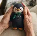 Penguin Amigurumi Pattern step 1 - construction progress