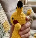 Pika the Electric Mouse Amigurumi Pattern step 3 - details and accessories