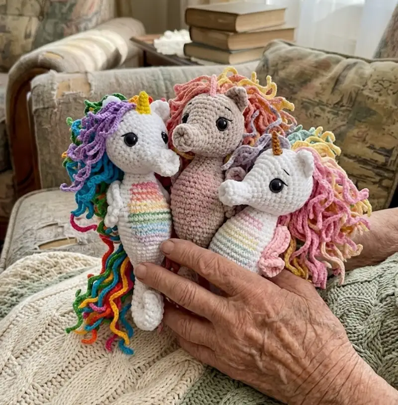 Complimentary Intermediate crochet pattern: Sea Unicorn Amigurumi Pattern - Simple to follow guide