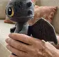 Dragon Toothless Amigurumi Pattern step 2 - assembly progress