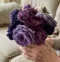 International Womens Day Flowers Pattern step 1 - construction progress
