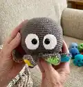 Octopus Surprise Amigurumi Pattern step 4 - final assembly and finishing