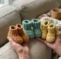 Classic Booties Amigurumi Pattern step 1 - construction progress