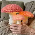 Lighted Mushroom Collection #2 Pattern step 4 - final assembly and finishing