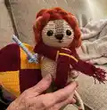 Lion Gryffin Amigurumi Pattern step 4 - final assembly and finishing