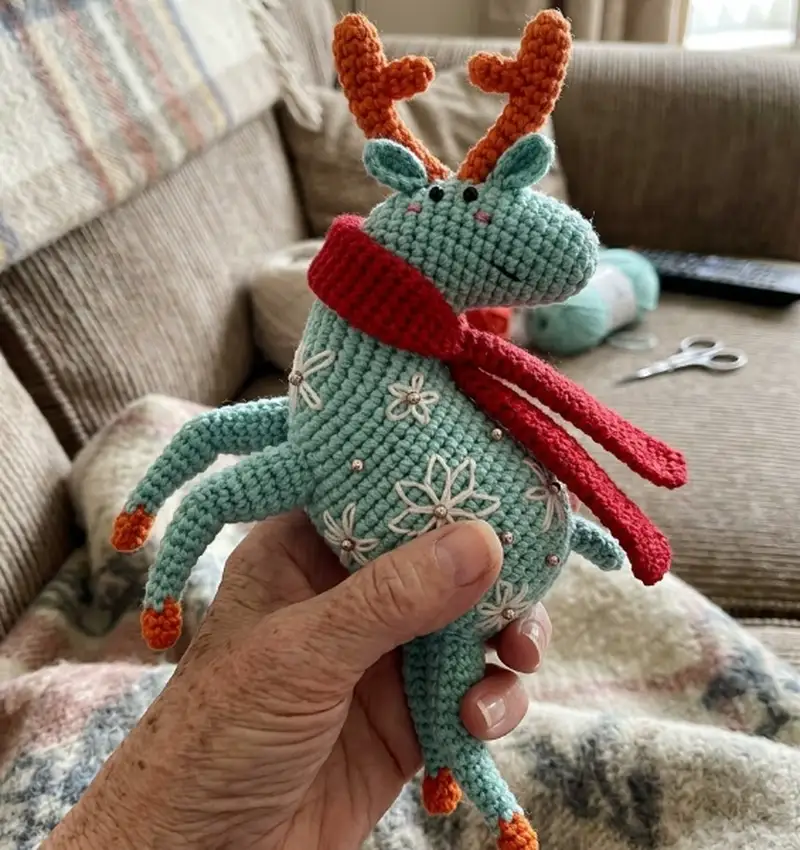 Complimentary Intermediate crochet pattern: Storm the Deer Amigurumi Pattern - Simple to follow guide