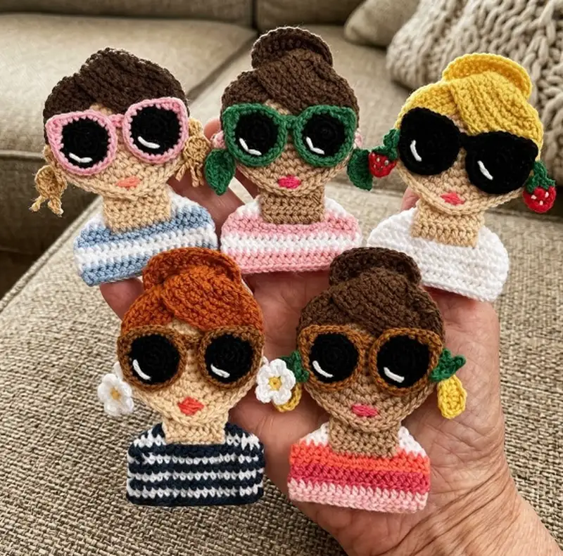 Complimentary Beginner Friendly crochet pattern: Crochet Girl Portrait Pattern - Simple to follow guide