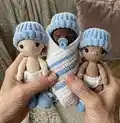 Hospital Set Crochet Pattern step 1 - construction progress
