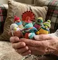 Kingfisher Amigurumi Pattern step 1 - construction progress