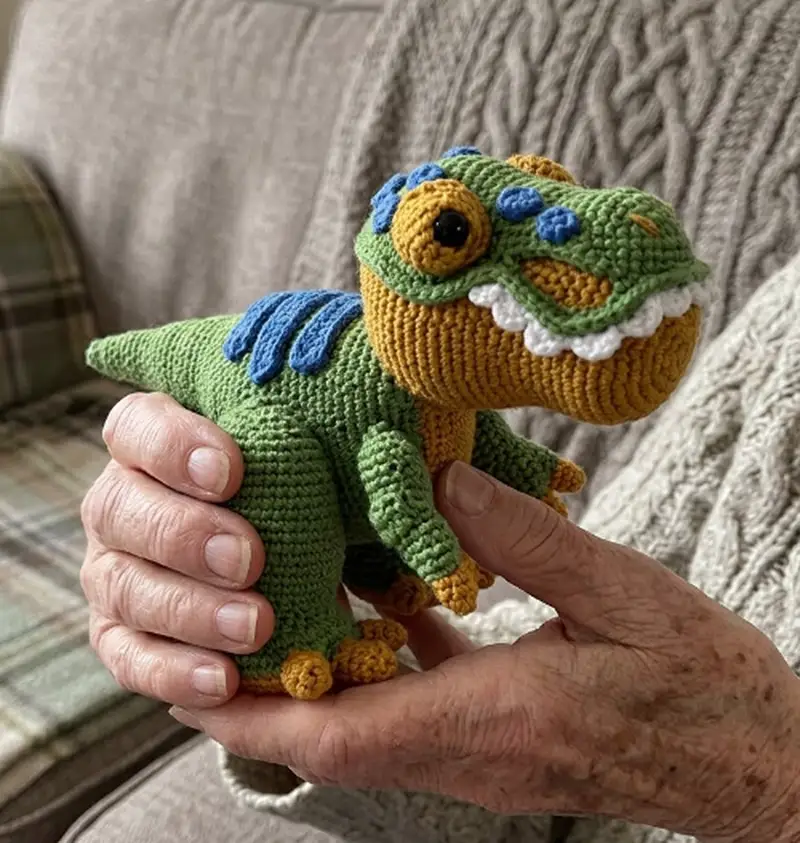 Complimentary Intermediate crochet pattern: T-Rex Amigurumi Pattern - Simple to follow guide