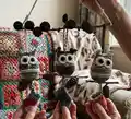 Hopeful Owels Amigurumi Pattern step 1 - construction progress