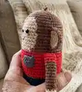 Minimal Monkey Amigurumi Pattern step 3 - details and accessories