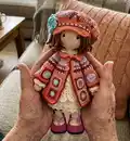 DOLL ZOEY Amigurumi Pattern step 1 - construction progress
