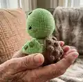 Turtle Amigurumi Pattern step 2 - assembly progress