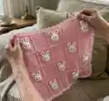 Bunny Baby Blanket Pattern step 4 - final assembly and finishing