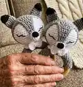 rattle_wolf Amigurumi Pattern step 1 - construction progress