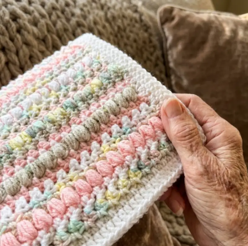 Complimentary Beginner Friendly crochet pattern: Boho Rainbow Baby Blanket Pattern - Simple to follow guide