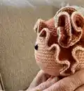Caro The Coral Girl Amigurumi Pattern step 2 - assembly progress