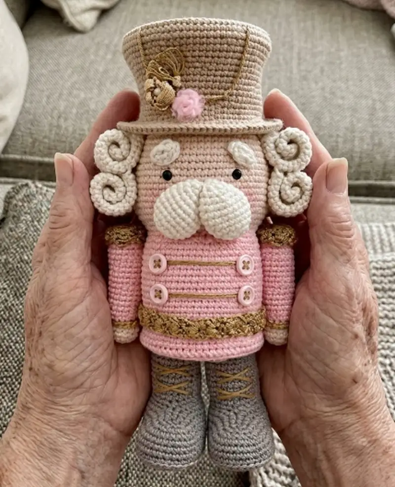 Complimentary Intermediate crochet pattern: Theo the Nutcracker Amigurumi Pattern - Simple to follow guide