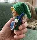 Link Amigurumi Pattern step 3 - details and accessories