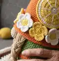 Lemon gnome Amigurumi Pattern step 3 - details and accessories
