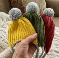 Oak Grove Earflap Hat Pattern step 1 - construction progress