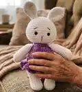 Lily Bunny Amigurumi Pattern step 4 - final assembly and finishing