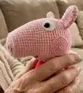 Peppa Pig Amigurumi Pattern step 3 - details and accessories