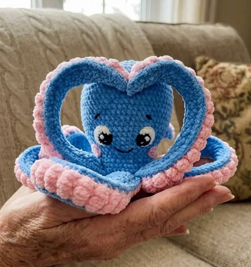 Complimentary Intermediate crochet pattern: Ostin The Octopus Amigurumi Pattern - Simple to follow guide